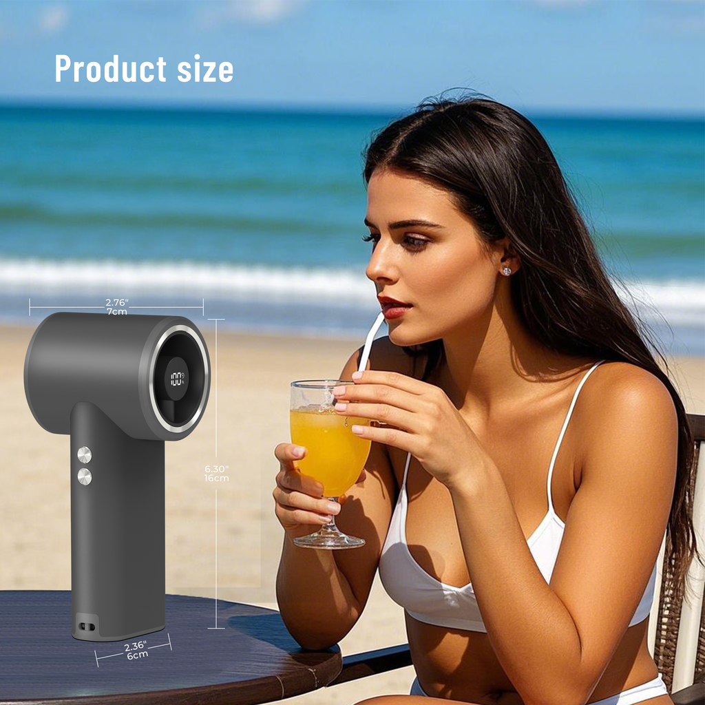 The Ultimate Summer Companion: DINZAN Mini Handheld Fan – 100 Speeds for Every Adventure