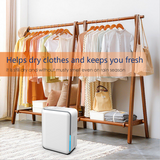 3 In 1 Humidifier Dehumidifier Combo Air Filtration, Small humidifiers for Home Livingroom Bedroom Bathroom Basement With Drain Hose Humidity and Temperature Display,5 Modes,7 Color LED Light