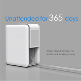 3 In 1 Humidifier Dehumidifier Combo Air Filtration, Small humidifiers for Home Livingroom Bedroom Bathroom Basement With Drain Hose Humidity and Temperature Display,5 Modes,7 Color LED Light