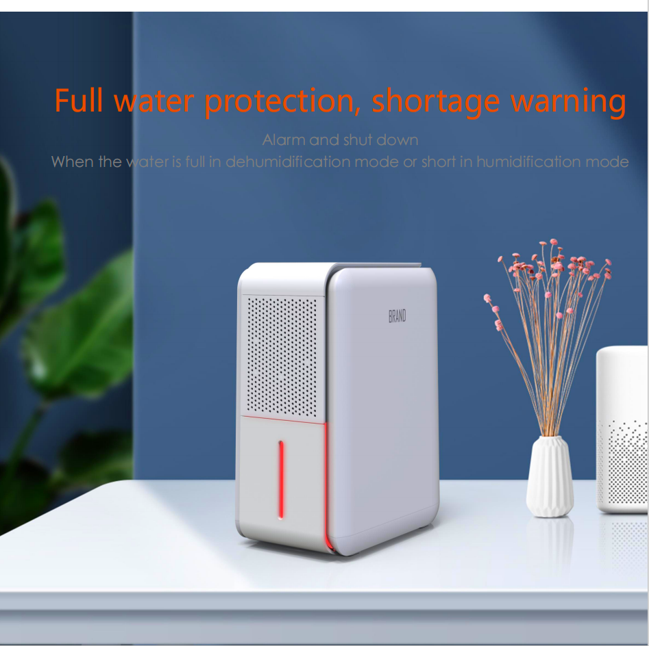 3 In 1 Humidifier Dehumidifier Combo Air Filtration, Small humidifiers for Home Livingroom Bedroom Bathroom Basement With Drain Hose Humidity and Temperature Display,5 Modes,7 Color LED Light
