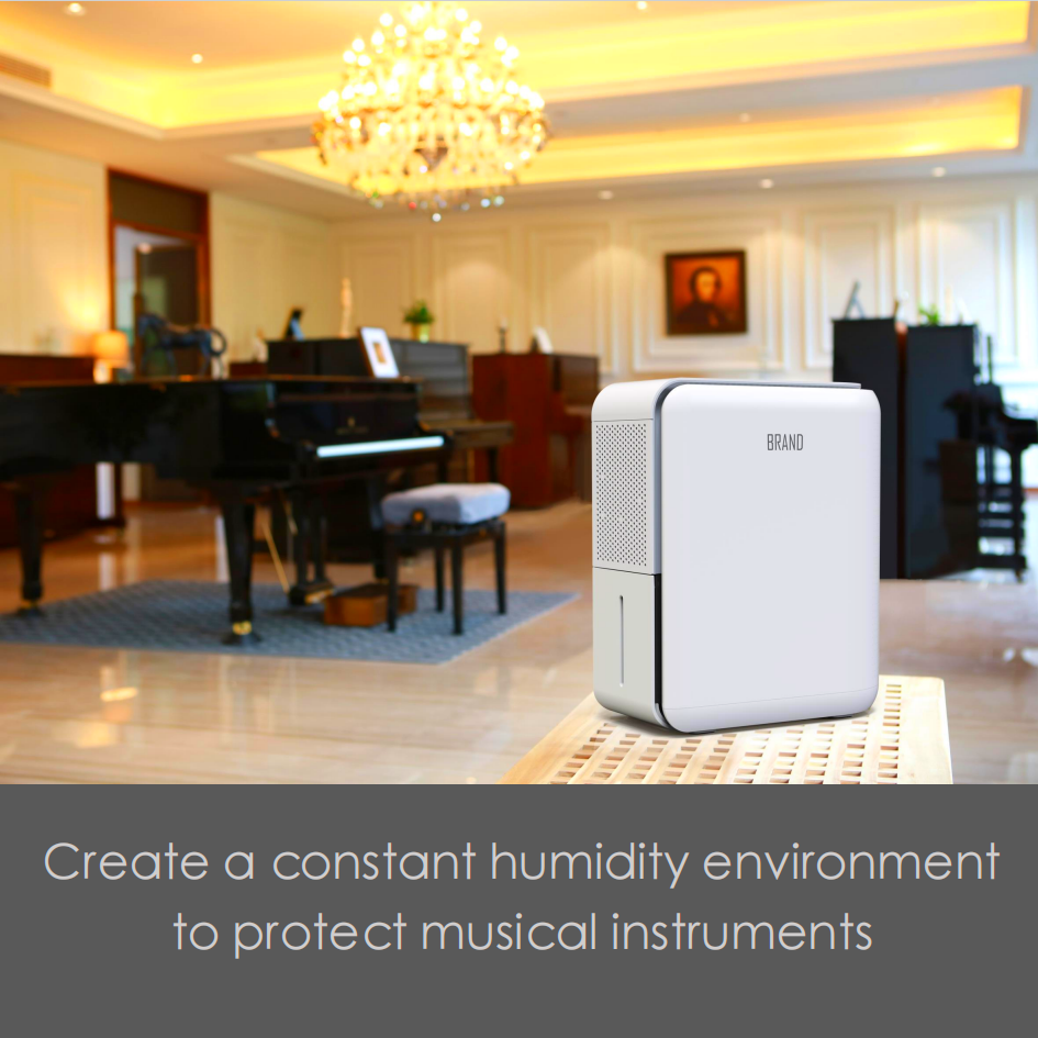 3 In 1 Humidifier Dehumidifier Combo Air Filtration, Small humidifiers for Home Livingroom Bedroom Bathroom Basement With Drain Hose Humidity and Temperature Display,5 Modes,7 Color LED Light