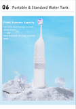 2-1 Oral Clean Kit- Water Dental flosser & Electric Toothbrush Combo- Brushing & Flossing- for Teeth Cleaning and Gum Health (white)