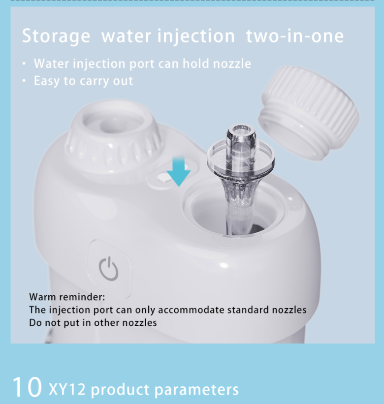 Portable Mini Water Flosser for Teeth, Gums, Braces Care and Travel with 2 Flossing Tips, Rechargeable and IPX7 Waterproof, Water Teeth Cleaner Picks, White