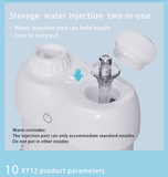 Portable Mini Water Flosser for Teeth, Gums, Braces Care and Travel with 2 Flossing Tips, Rechargeable and IPX7 Waterproof, Water Teeth Cleaner Picks, White