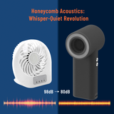 DINZAN Mini Handheld Fan 9000mAh USB Rechargeable, 100-Speed Wind Portable Personal Fan with 6H Runtime, Handheld Fans for Women Compact for Travel Outdoor Activity Sports Office Working