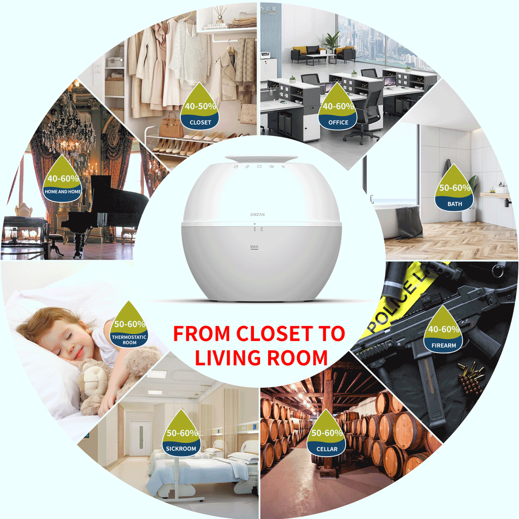 Revolutionize Your Space with the DINZAN 23Y 3-in-1 Humidifier, Air Purifier & Clothes Dryer