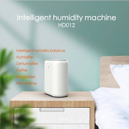 3 In 1 Humidifier Dehumidifier Combo Air Filtration, Small humidifiers for Home Livingroom Bedroom Bathroom Basement With Drain Hose Humidity and Temperature Display,5 Modes,7 Color LED Light