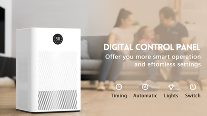 HD022 Rotary Dehumidifier for Bedroom with Drain Hose Ultra Quiet Small Portable Dehumidifiers for Basement Home Bathroom RV Dehumidifiers with Washable Filter Humidity Display Timer Mode