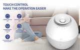 2 In 1 Humidifier Dehumidifier Combo Small Dehumidifer for Bedroom With Drain Hose Humidifer Home Air Purifier RV Bathroom Auto Adjustment Timer Setting 3L Large Water Tank 7 Color LED Lights