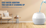 2 In 1 Humidifier Dehumidifier Combo Small Dehumidifer for Bedroom With Drain Hose Humidifer Home Air Purifier RV Bathroom Auto Adjustment Timer Setting 3L Large Water Tank 7 Color LED Lights