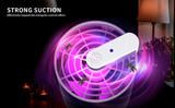 UVA 365nm Mosquito Killer Lamp with Strong Suction – 360° Indoor Insect Trap, Quiet & Smart Light Control