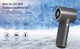 DINZAN Mini Handheld Fan 9000mAh USB Rechargeable, 100-Speed Wind Portable Personal Fan with 6H Runtime, Handheld Fans for Women Compact for Travel Outdoor Activity Sports Office Working