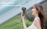 DINZAN Mini Handheld Fan 9000mAh USB Rechargeable, 100-Speed Wind Portable Personal Fan with 6H Runtime, Handheld Fans for Women Compact for Travel Outdoor Activity Sports Office Working